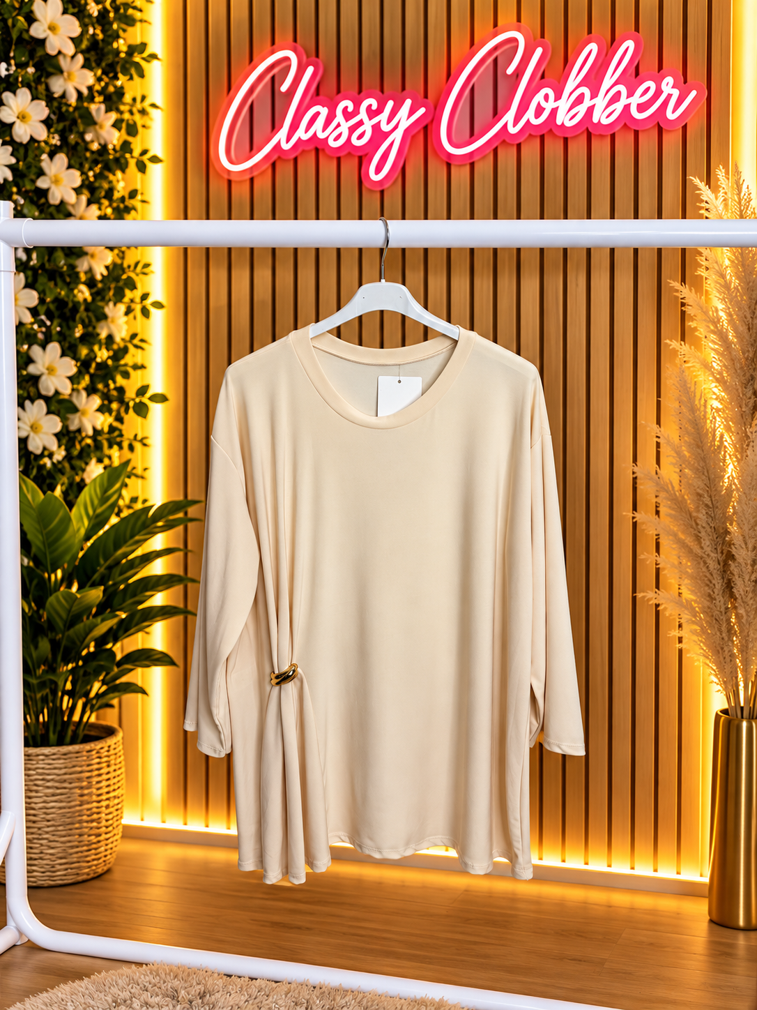 Beige Lightweight Top