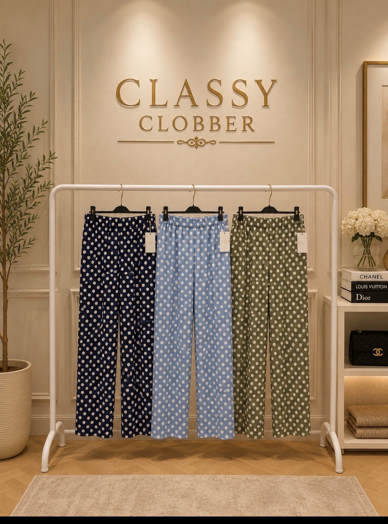 Silky Spotty Trousers 8-16