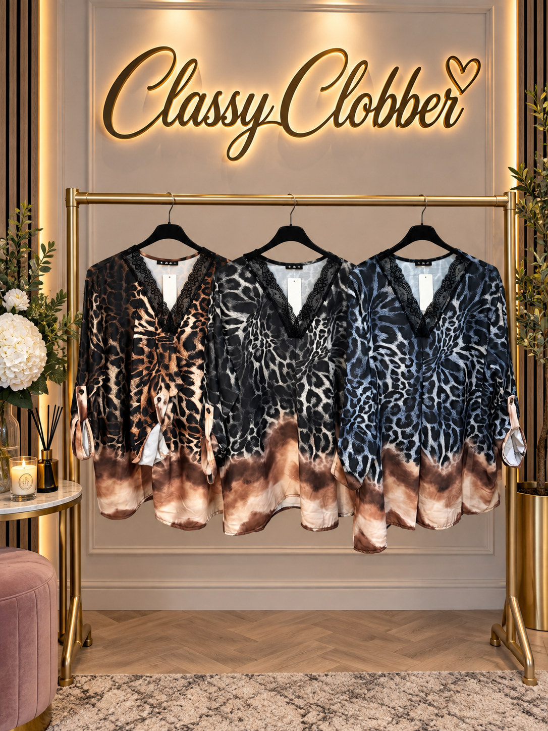 Lace Leopard Top