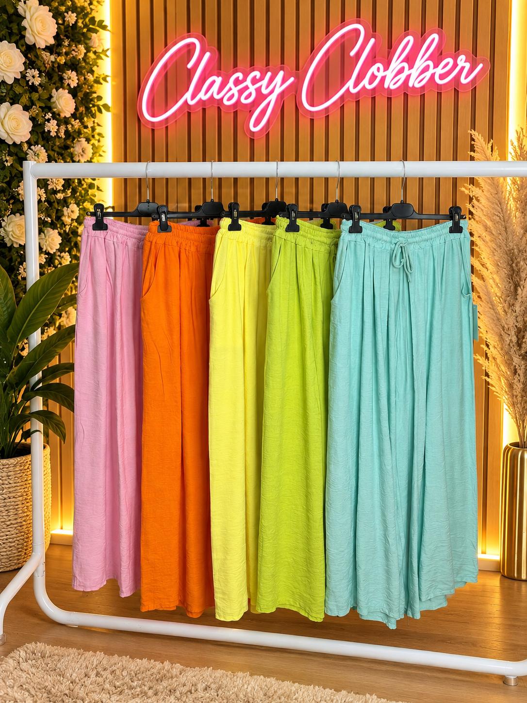 Plus Size Pull String Trousers