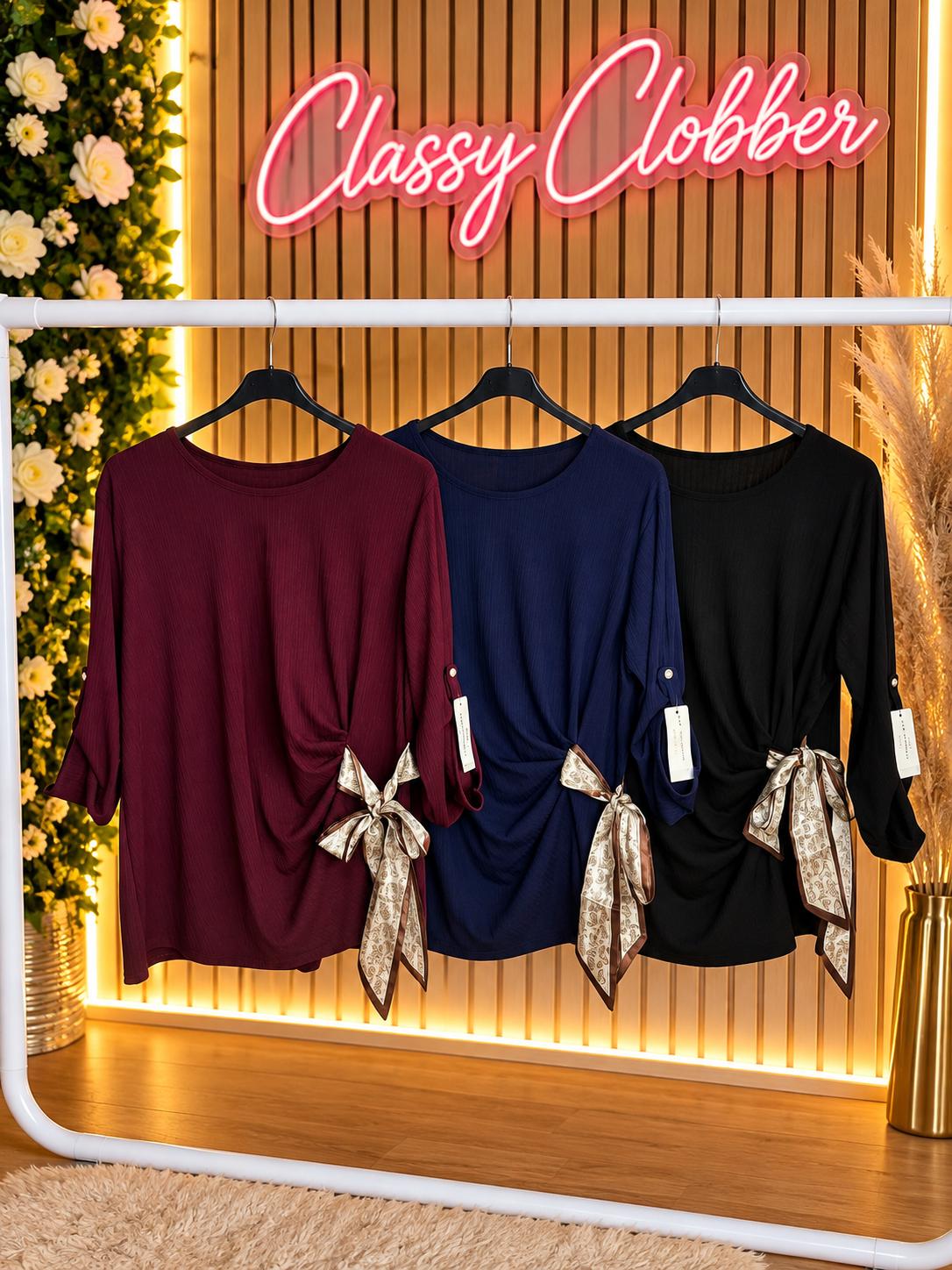 Plus Size Tie Side Tops