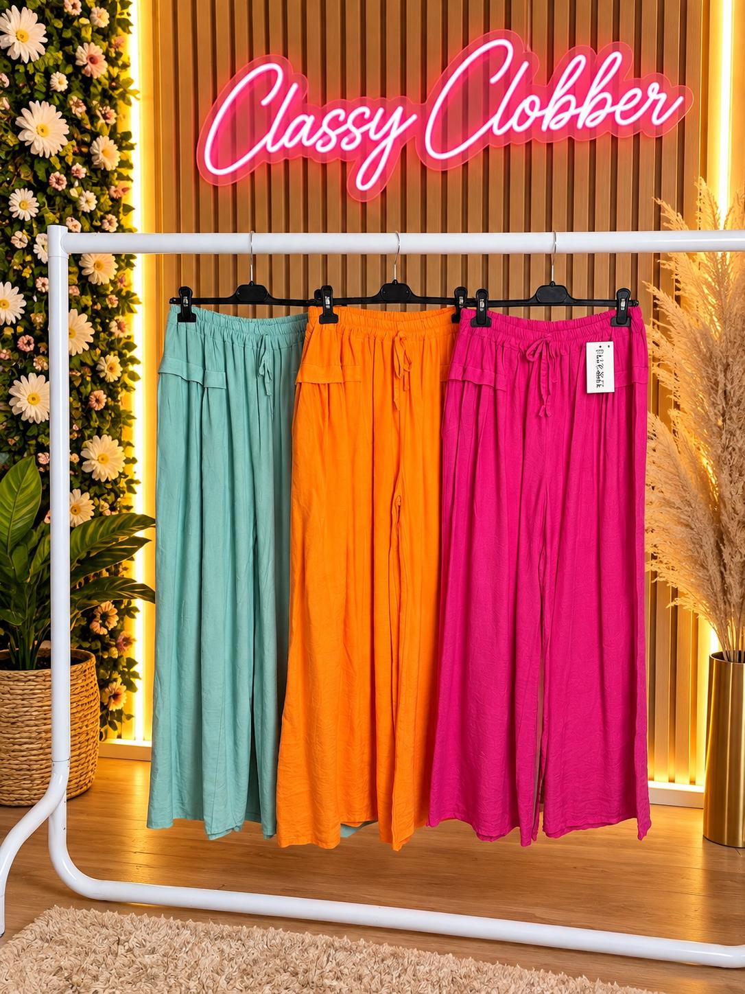 PLus Size Linen Trousers