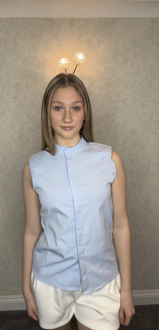 Daisy Range Blue Blouse