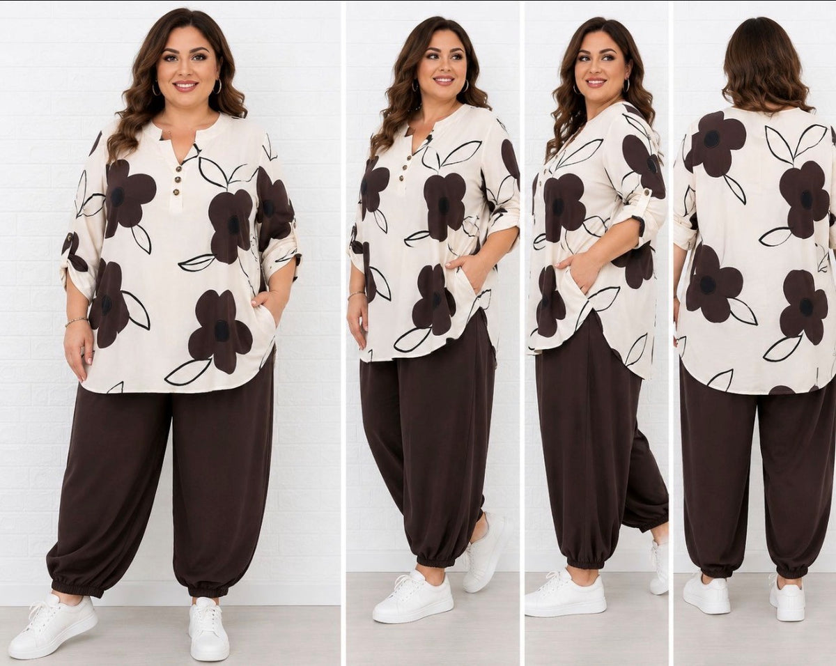 Plus Size Flower Suits