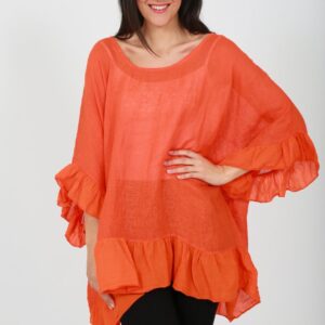 Curve Cheesecloth top